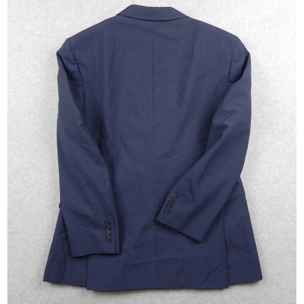 Jos A Bank Blazer Mens 43R Joseph Slim Fit Wool‎ 2-Button Suit Jacket Coat Blue